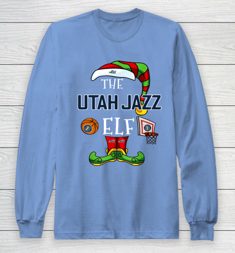 Utah Jazz Christmas ELF Funny NBA Long Sleeve T-Shirt 8