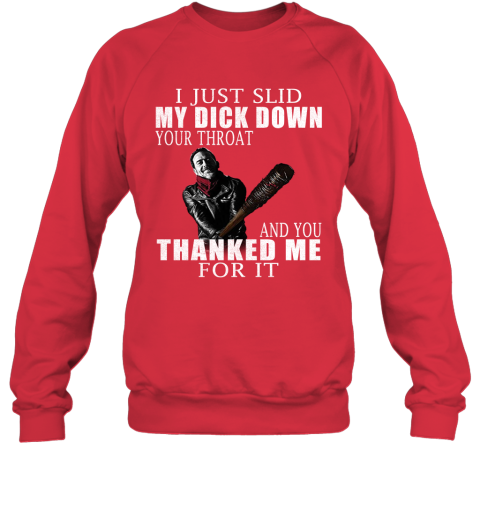 nbg2 i just slid my dick down your throat the walking dead shirts sweatshirt 35 front red