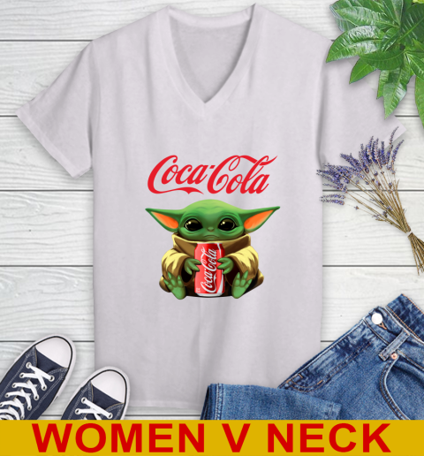 Star Wars Baby Yoda Hugs Coca Cola Soft Drink Shirt 77