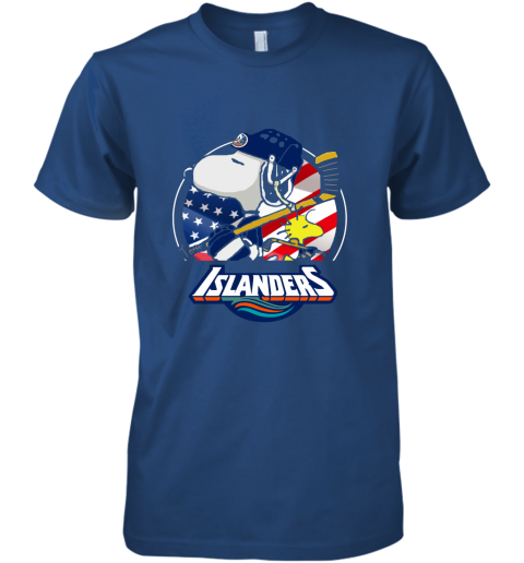 New York Islanders Ice Hockey Snoopy And Woodstock NHL Premium Men's T-Shirt
