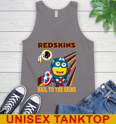 NFL Football Washington Redskins Captain America Marvel Avengers Minion Hail To The Skín Shirt Tank Top 6