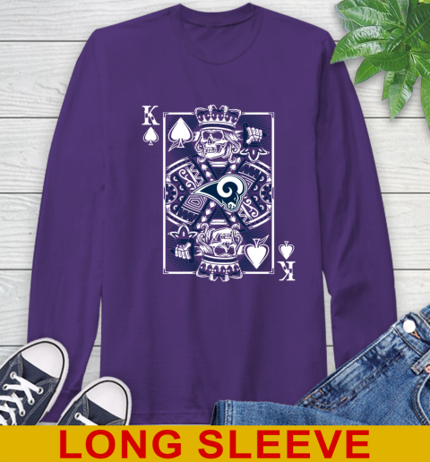 Los Angeles Rams NFL Football The King Of Spades Death Cards Shirt Long Sleeve T-Shirt 5