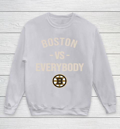 Boston Bruins Vs Everybody Youth Sweatshirt 3