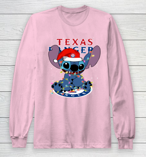 Texas Rangers MLB noel stitch Baseball Christmas Long Sleeve T-Shirt 6