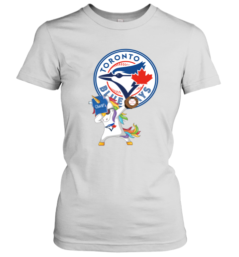 Hip Hop Dabbing Unicorn Flippin Love Toronto Blue Jays Women's T-Shirt