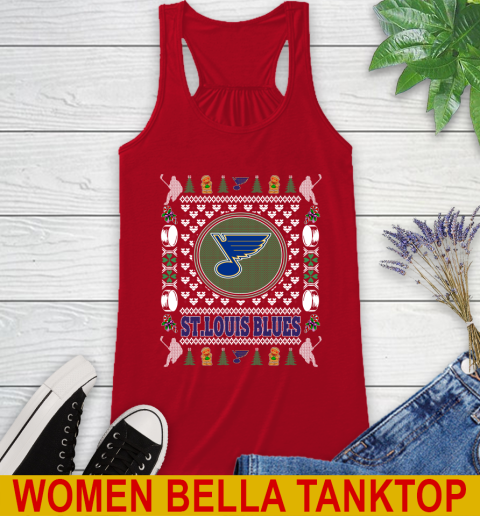 St.Louis Blues Merry Christmas NHL Hockey Loyal Fan Racerback Tank 4