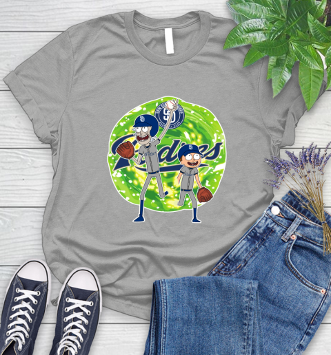 MLB San Diego Padres Rick And Morty Baseball Sports Women's T-Shirt 10