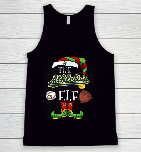 Oakland Athletics Christmas ELF Funny MLB Tank Top