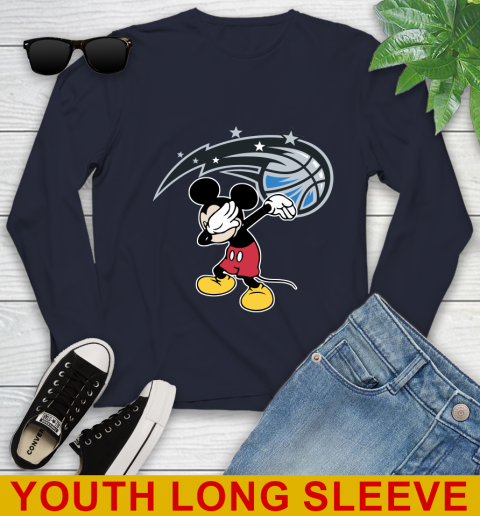 Orlando Magic NBA Basketball Dabbing Mickey Disney Sports Youth Long Sleeve 3