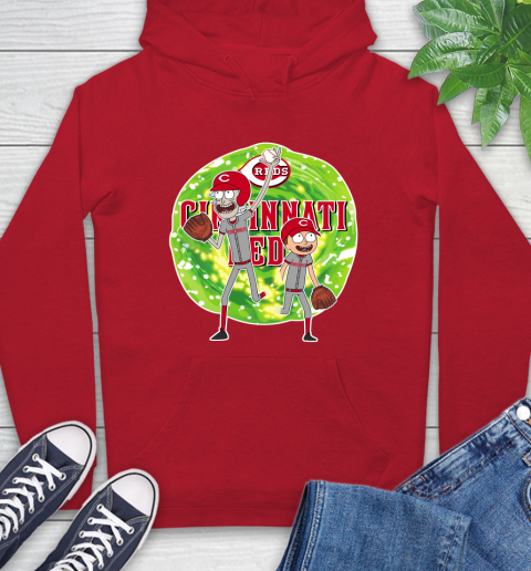 MLB Cincinnati Reds Rick And Morty Baseball Sports Hoodie 10