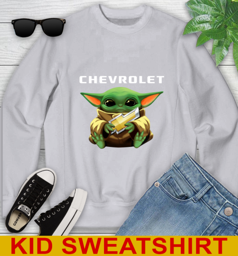 Star Wars Baby Yoda Hugs Chevrolet Car Shirt 111