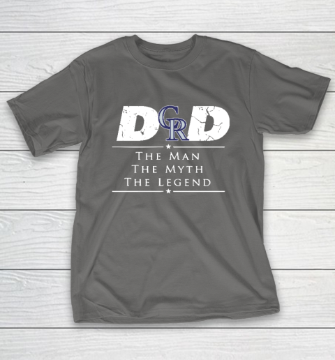 Colorado Rockies MLB Baseball Dad The Man The Myth The Legend T-Shirt 8