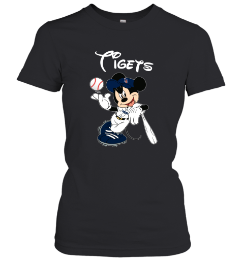 Baseball Mickey Team Detroit Tigers Women's T-Shirt