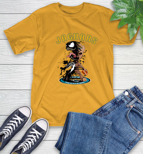 NFL Jacksonville Jaguars Football Venom Groot Guardians Of The Galaxy T-Shirt 3