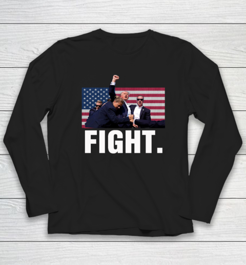 Trump Shooting Shirt Old Row Trump Fight Long Sleeve T-Shirt
