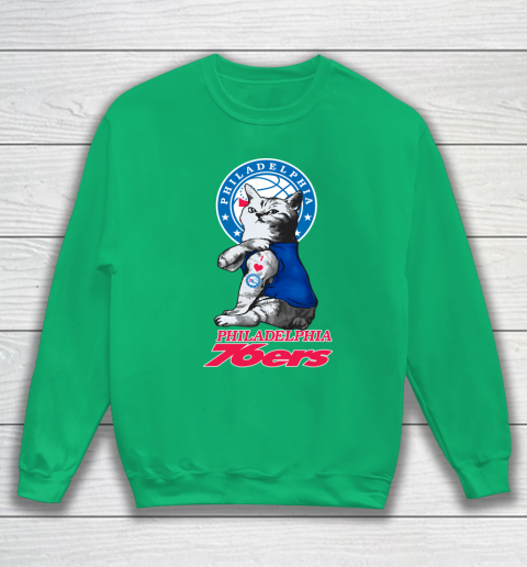 NBA Basketball My Cat Loves Philadelphia 76ers Sweatshirt 5