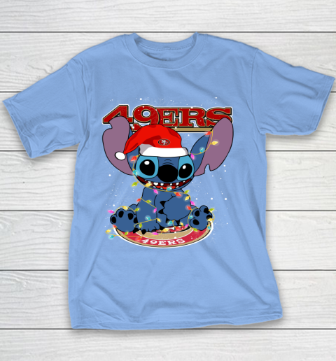 San Francisco 49ers NFL Football noel stitch Christmas Youth T-Shirt 7