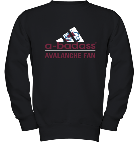 NHL A Badass Colorado Avalanche Fan Adidas Hockey Sports Youth Sweatshirt