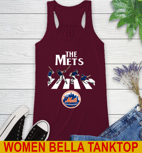 MLB Baseball New York Mets The Beatles Rock Band Shirt Racerback Tank 2