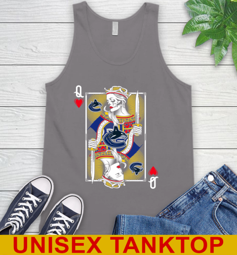 NHL Hockey Vancouver Canucks The Queen Of Hearts Card Shirt Tank Top 6