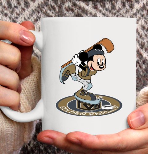 NHL Hockey Vegas Golden Knights Cheerful Mickey Disney Shirt Ceramic Mug 15oz 2