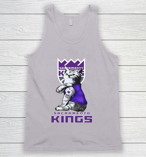 NBA Basketball My Cat Loves Sacramento Kings Tank Top 3