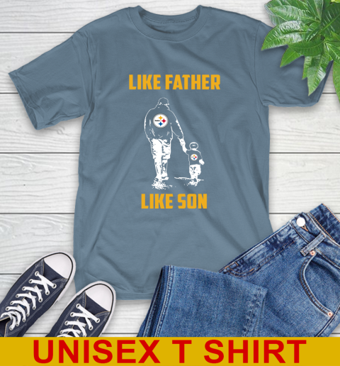 Pittsburgh Steelers NFL Football Like Father Like Son Sports T-Shirt 20