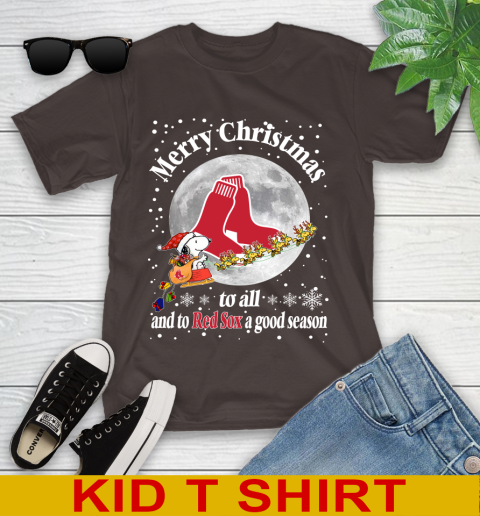Boston Red Sox Merry Christmas To All And To Red Sox A Good Season MLB Baseball Sports Youth T-Shirt 6