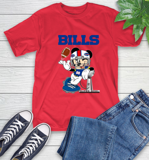 NFL Buffalo Bills Mickey Mouse Disney Super Bowl Football T Shirt T-Shirt 10