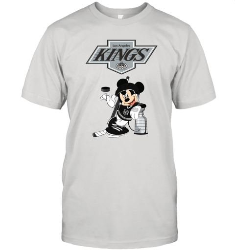 Mickey Los Angeles Kings With The Stanley Cup Hockey NHL Unisex Jersey Tee