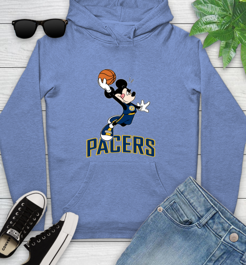 NBA Basketball Indiana Pacers Cheerful Mickey Mouse Shirt Youth Hoodie 11