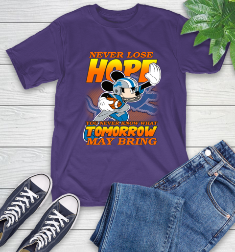 Detroit Lions NFL Football Mickey Disney Never Lose Hope T-Shirt 5