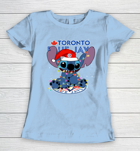 Toronto Blue Jays MLB noel stitch Baseball Christmas Women's T-Shirt 5 Toronto Blue Jays MLB noel stitch Baseball Christmas Women's T-Shirt - Image 5