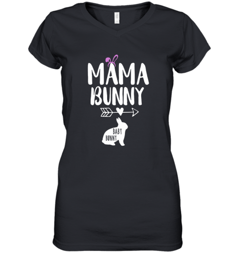 Mama Bunny Love Baby Bunny Easter Women's V-Neck T-Shirt