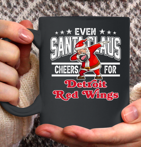 Detroit Red Wings Even Santa Claus Cheers For Christmas NHL Ceramic Mug 11oz