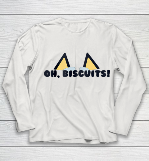 Bluey Oh Biscuits Mum Dad Cartoon Mother s Father s Day Youth Long Sleeve 8