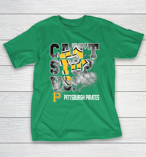 MLB Pittsburgh Pirates Baseball Can't Stop Vs Pirates T-Shirt 5