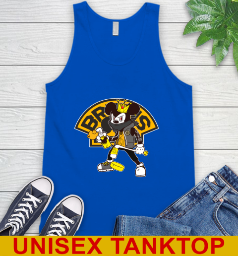 Boston Bruins NHL Hockey Mickey Peace Sign Sports Tank Top 5