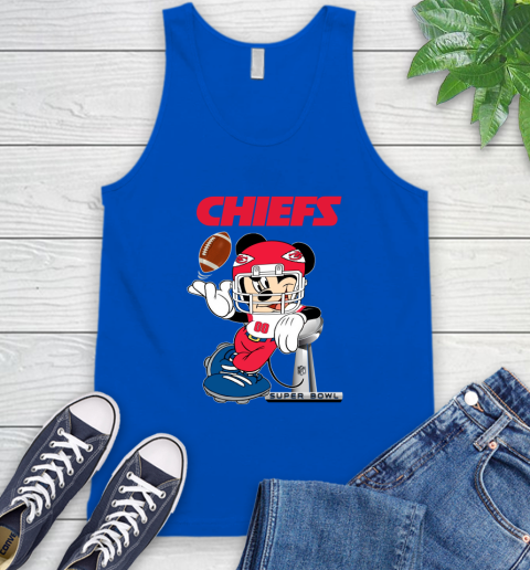 NFL Kansas city chiefs Mickey Mouse Disney Super Bowl Football T Shirt Tank Top 5