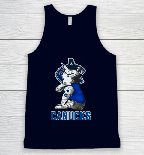 NHL My Cat Loves Vancouver Canucks Hockey Tank Top 2