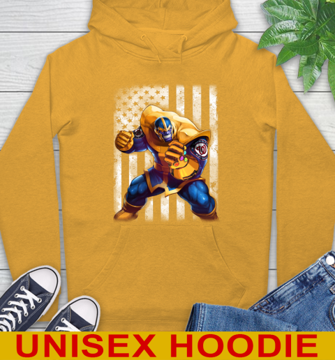 MLB Baseball Washington Nationals Thanos Marvel American Flag Shirt Hoodie 2