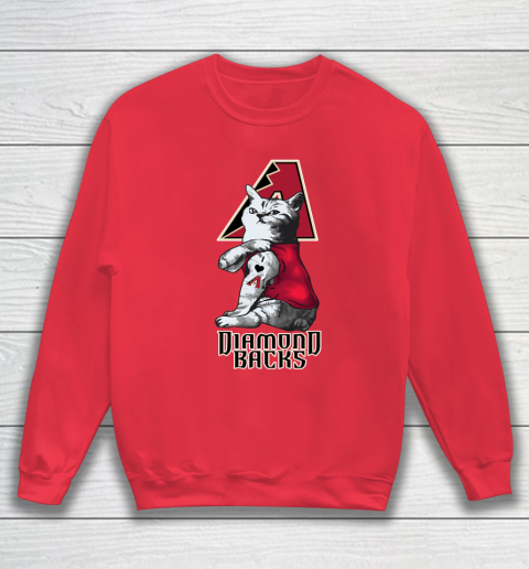 MLB Baseball My Cat Loves Arizona Diamondbacks Sweatshirt 7