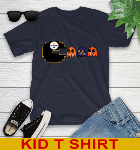 Pittsburgh Steelers NFL Football Pac Man Champion Youth T-Shirt 3