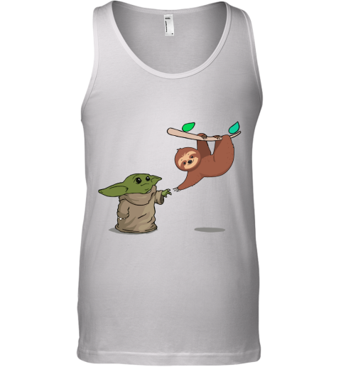 Baby Yoda And Sloth Touch Hands Tank Top