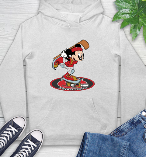 NHL Hockey Ottawa Senator Cheerful Mickey Disney Shirt Hoodie 2