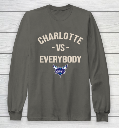 Charlotte Hornets Vs Everybody Long Sleeve T-Shirt 5