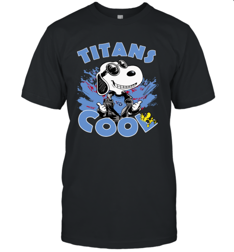 Tennessee Titans Snoopy Joe Cool We're Awesome Unisex Jersey Tee