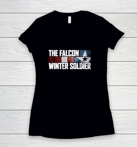 The Falcon And The Winter Soldier Women's V-Neck T-Shirt