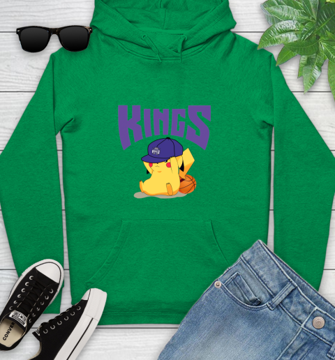 NBA Pikachu Basketball Sports Sacramento Kings Youth Hoodie 7