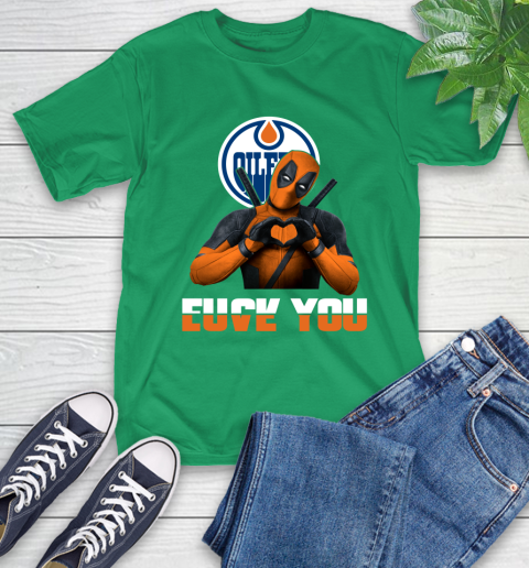 NHL Edmonton Oilers Deadpool Love You Fuck You Hockey Sports T-Shirt 8 NHL Edmonton Oilers Deadpool Love You Fuck You Hockey Sports T-Shirt - Image 8